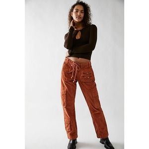 Free People Rust Cargo Pants